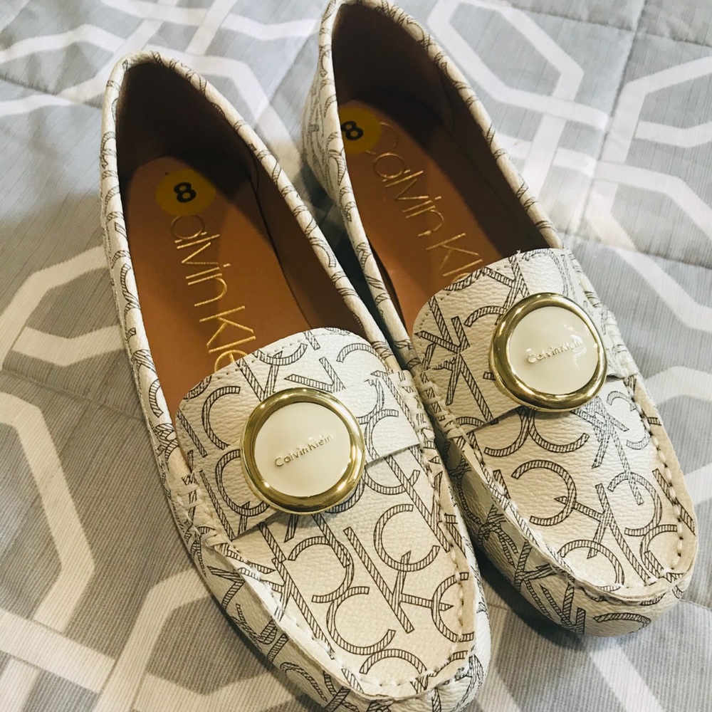 Calvin Klein flat slip on shoes